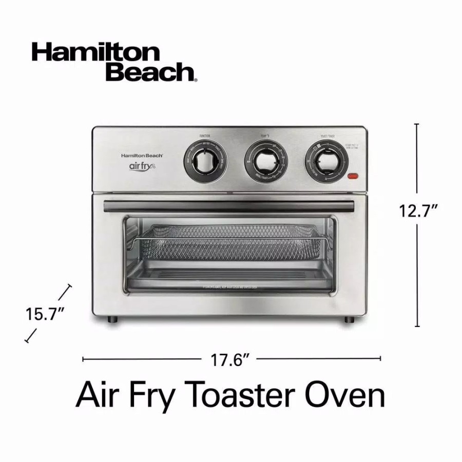 * Toasters | Toasters Hamilton Beach Air Fry 1800 W 6 Slice Stainless Steel Countertop Oven With 6 Cooking Functions