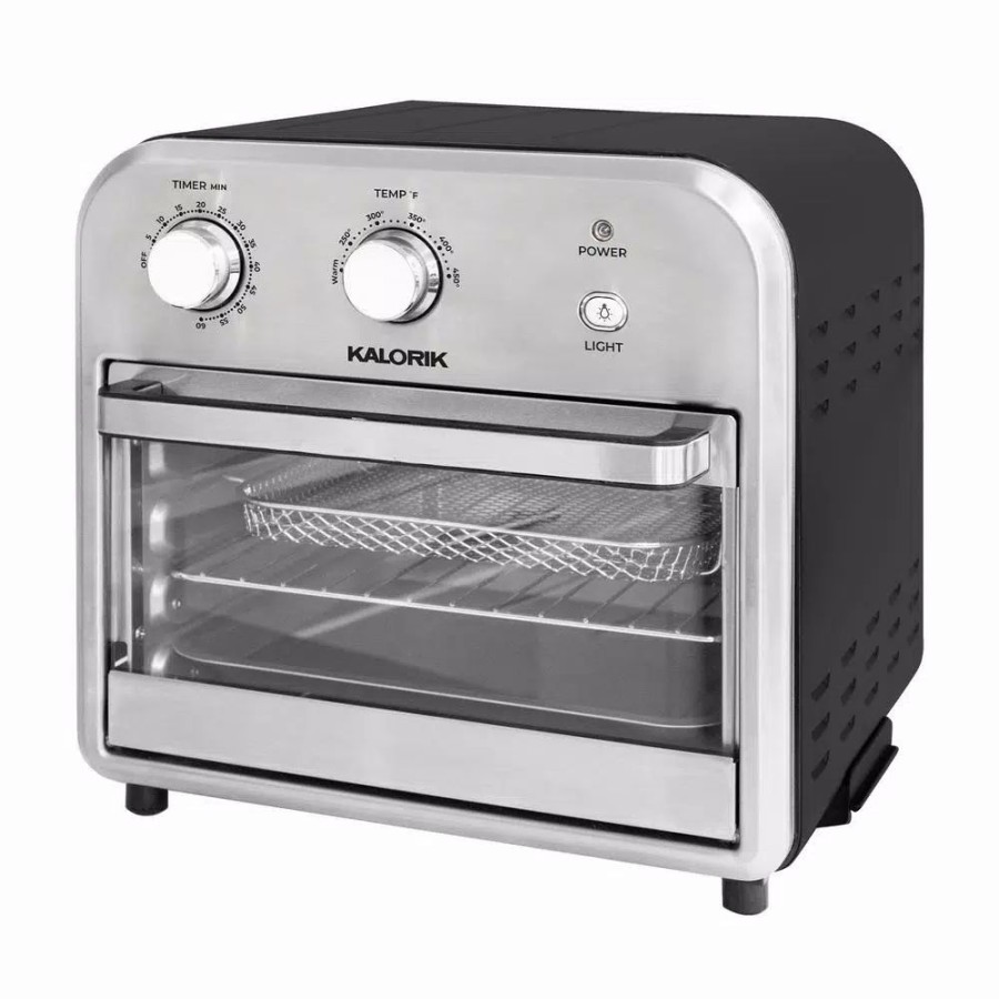 * Toasters | Toasters Kalorik 12 Qt. Stainless Steel And Black Air Fryer Oven