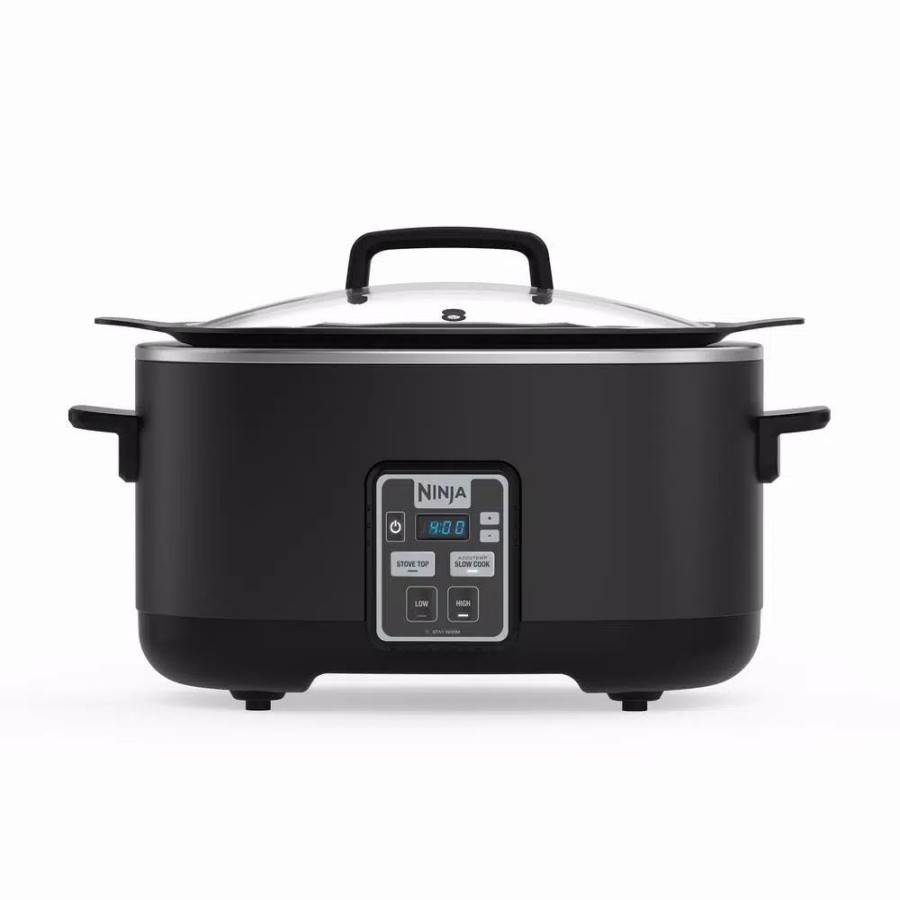 * Cookers | Cookers Ninja 6 Qt. Black Slow Cooker With Touchpad Controls And Keep Warm Setting