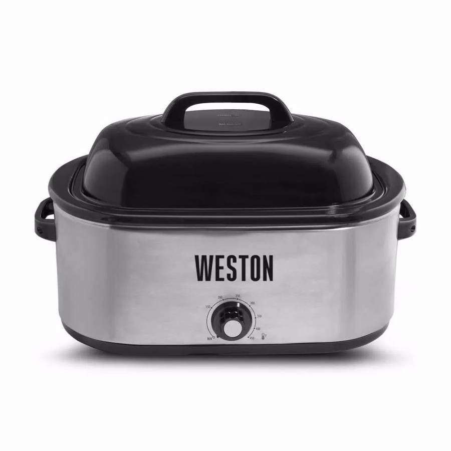 * Cookers | Cookers Weston 22 Qt. Stainless Steel Roaster Oven