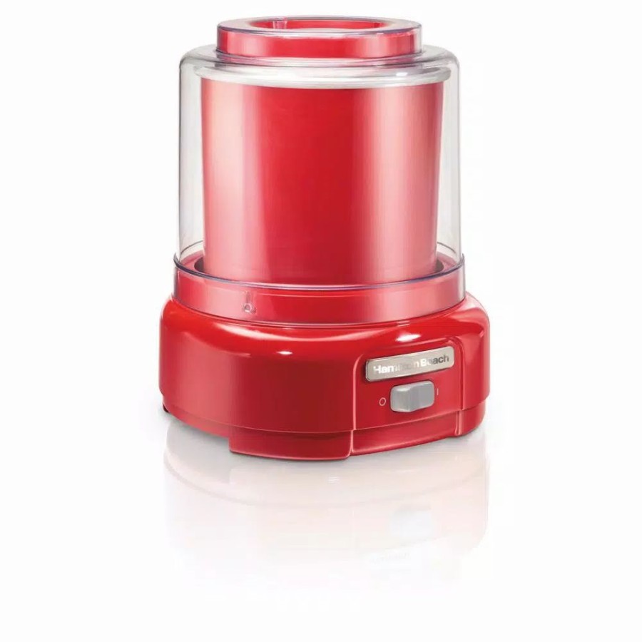 * Dessert Makers | Dessert Makers Hamilton Beach 1.5 Qt. Red Ice Cream Maker