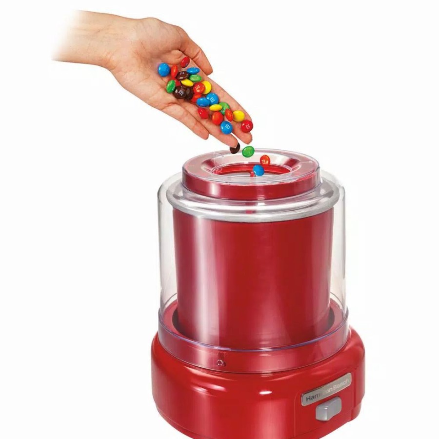 * Dessert Makers | Dessert Makers Hamilton Beach 1.5 Qt. Red Ice Cream Maker