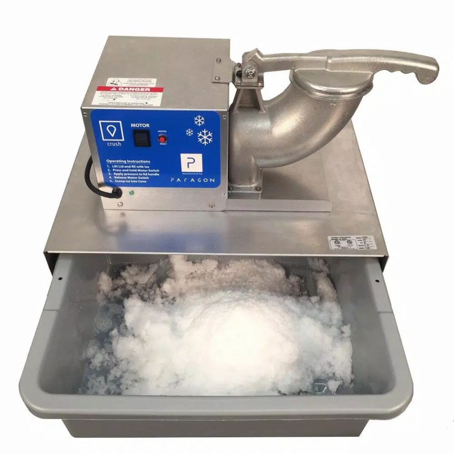 * Dessert Makers | Dessert Makers Paragon Port-A-Blast 8000 Oz. Stainless Steel Snow Cone Machine Cart