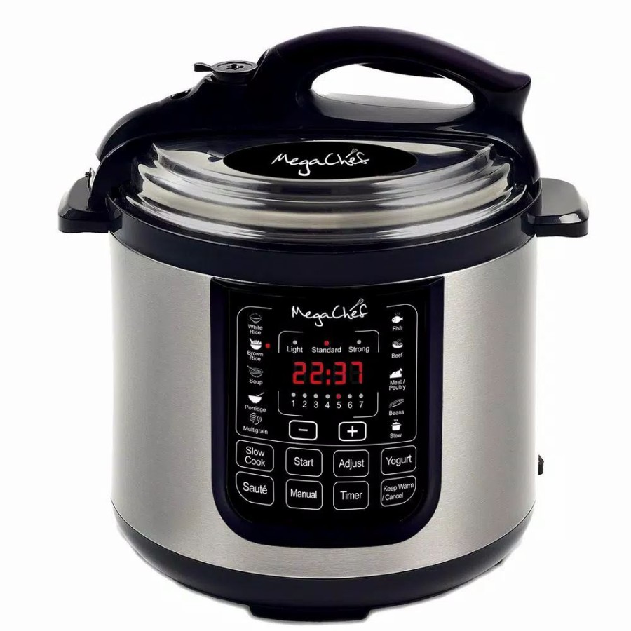 * Cookers | Cookers Megachef 8 Qt. Stainless Steel Electric Pressure Cooker With Stainless Steel Pot