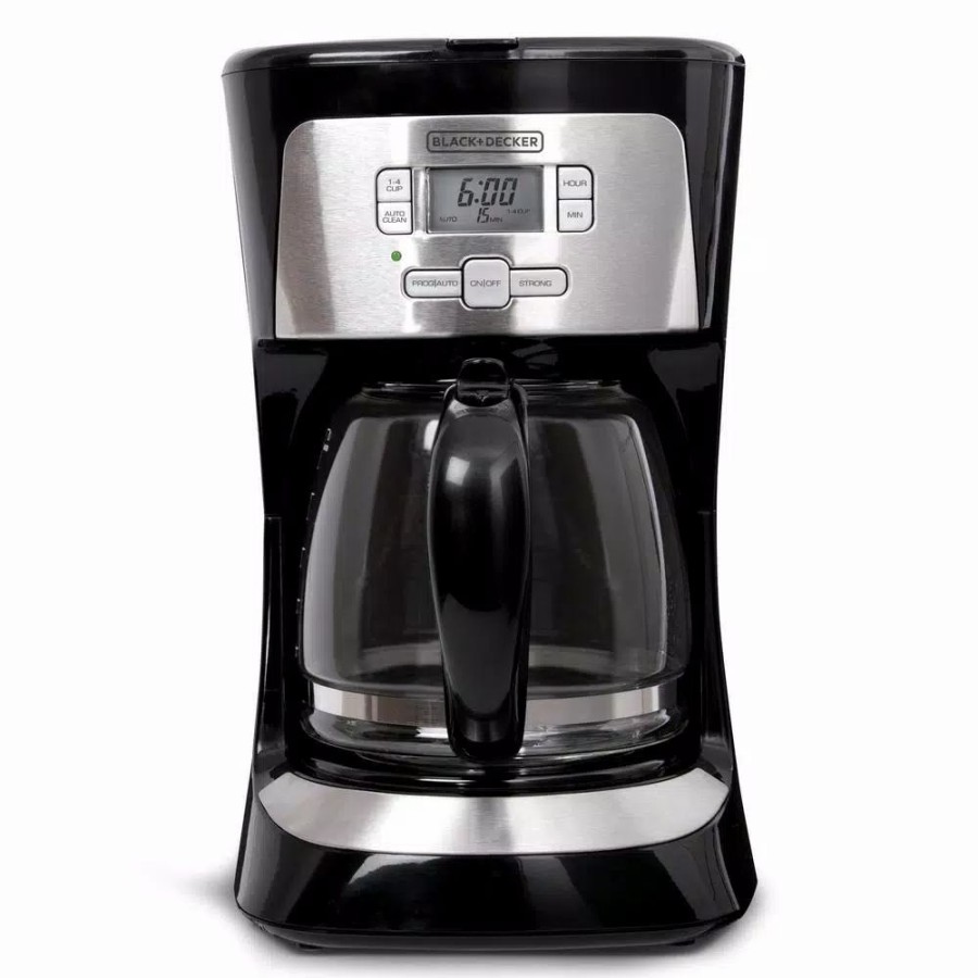 * Coffee Makers | Coffee Makers Black+Decker 12-Cup Programmable Stainless Steel Drip Coffee Maker With Glass Carafe