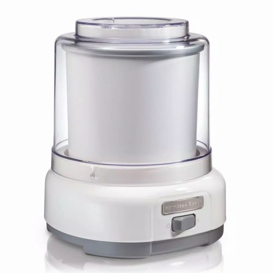 * Dessert Makers | Dessert Makers Hamilton Beach 1.5 Qt. White Ice Cream Maker