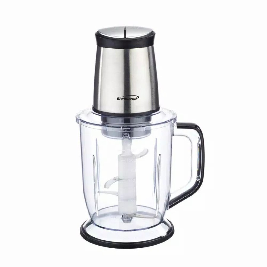 * Food Processing | Food Processing Brentwood Appliances 6.5-Cup Silver 300-Watt 4-Blade Food Processor