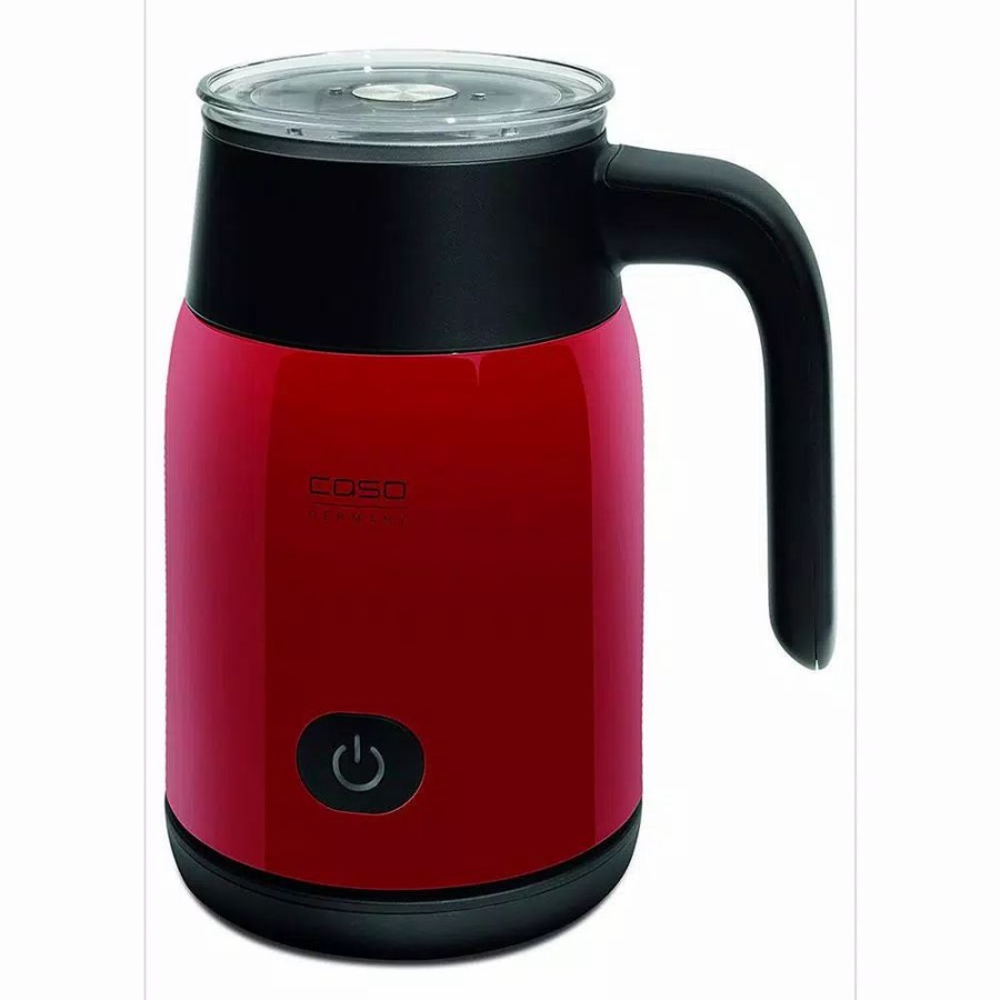 * Coffee Makers | Coffee Makers Caso 3.4 Oz. Red Electric Milk Frother