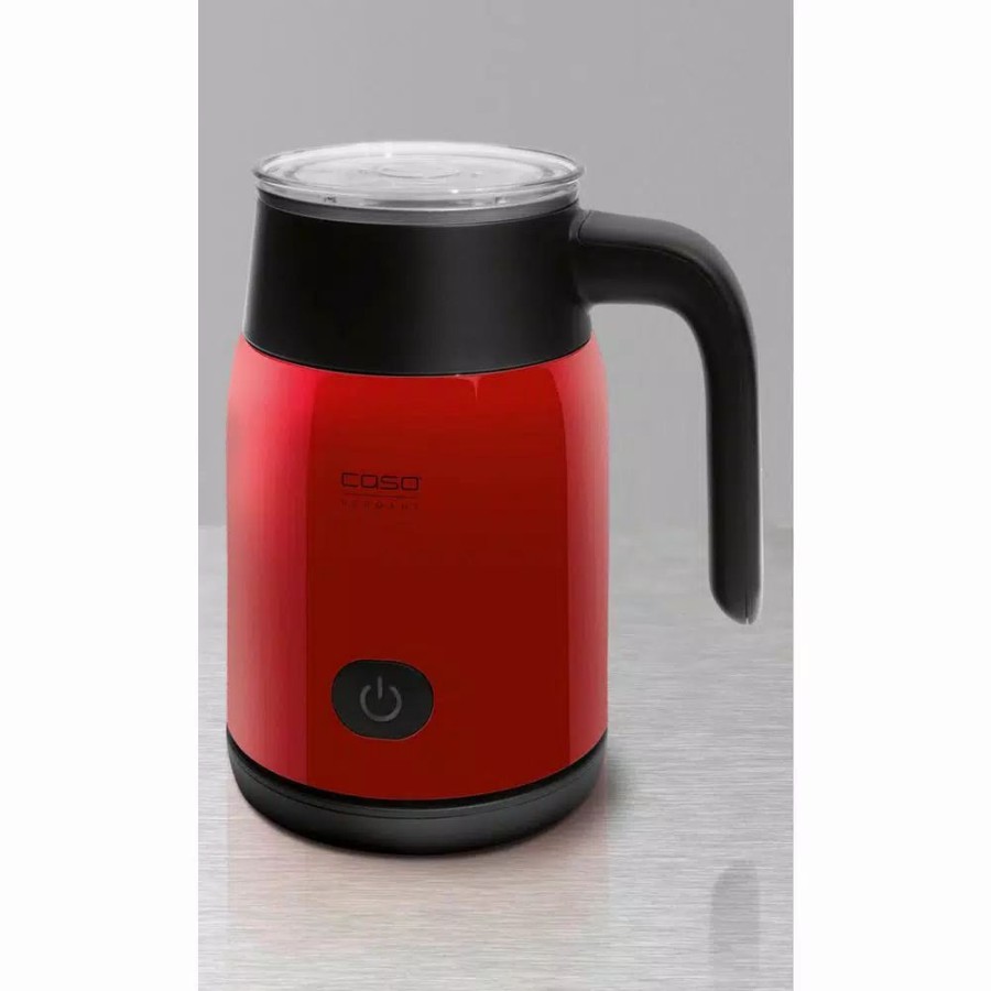 * Coffee Makers | Coffee Makers Caso 3.4 Oz. Red Electric Milk Frother