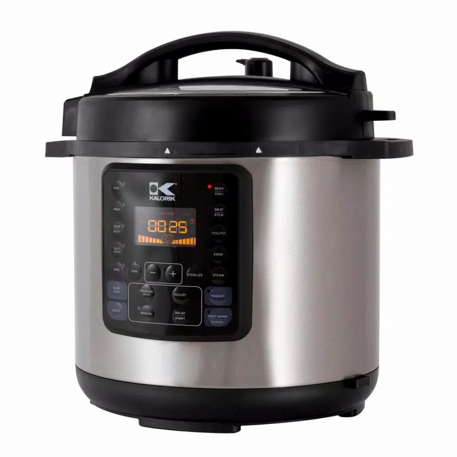 * Cookers | Cookers Kalorik 10-In-1 Multi Use 8 Qt. Stainless Steel Electric Pressure Cooker