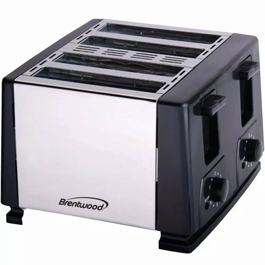 * Toasters | Toasters Brentwood 4-Slice Black Toaster