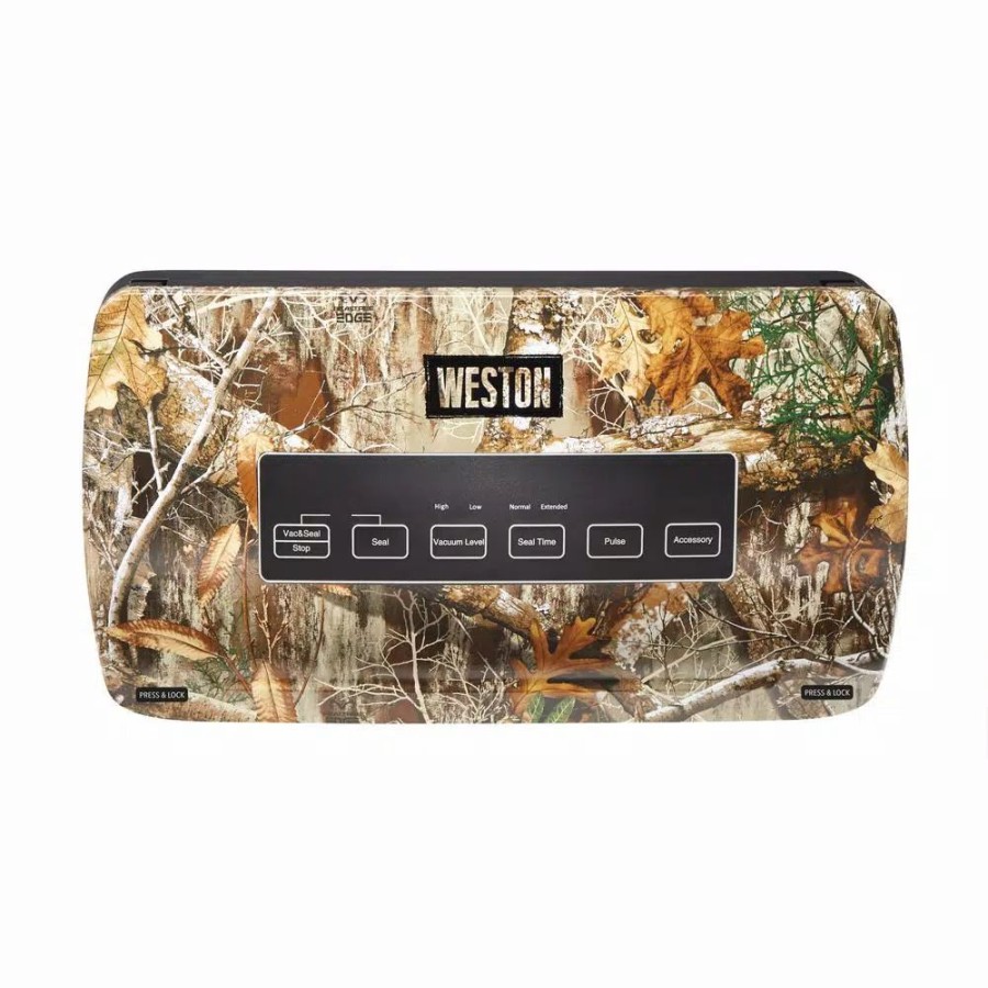 * Food Processing | Food Processing Weston Realtree Edge Camouflage Food Vacuum Sealer With Roll Storage And Bag Cutter