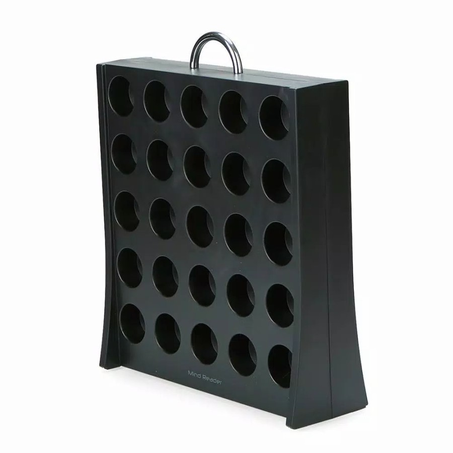 * Coffee Makers | Coffee Makers Mind Reader Wall 50-Capacity Black K-Cup Storage Rack