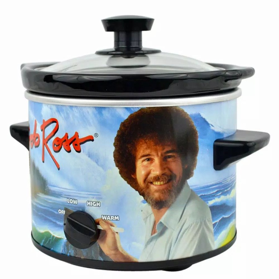 * Cookers | Cookers Uncanny Brands Bob Ross 2 Qt. Slow Cooker Blue