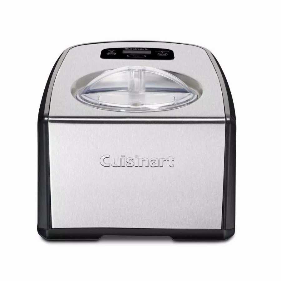 * Dessert Makers | Dessert Makers Cuisinart 1.5 Qt. Black And Silver Ice Cream Maker With Touchpad Controls