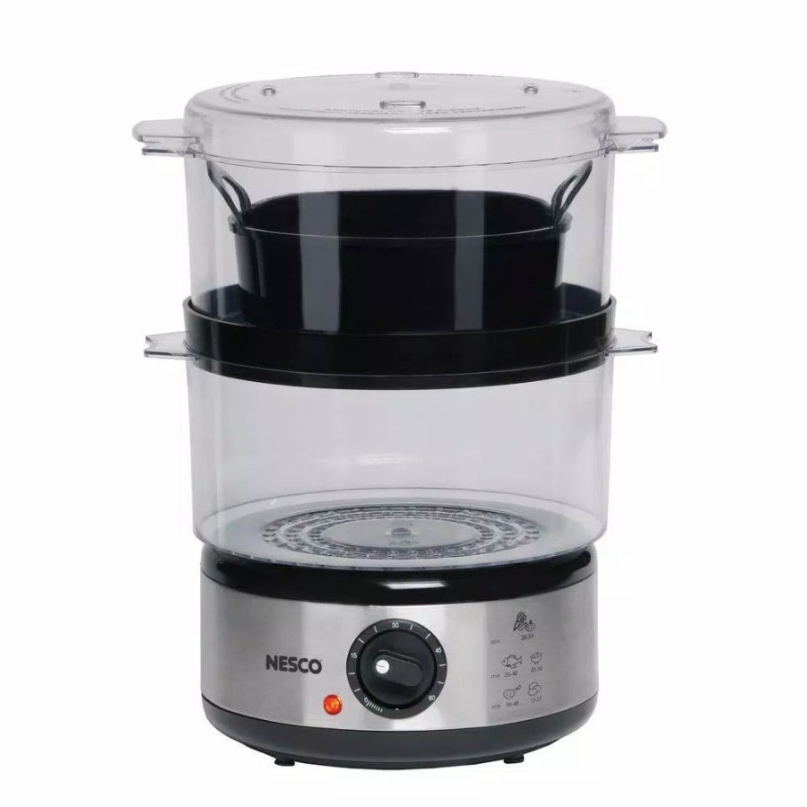 * Cookers | Cookers Nesco 5 Qt. Stainless Steel Food Steamer And Rice Cooker