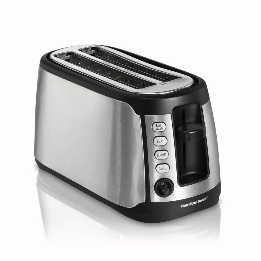 * Toasters | Toasters Hamilton Beach 4-Slice Black Long Slot Toaster