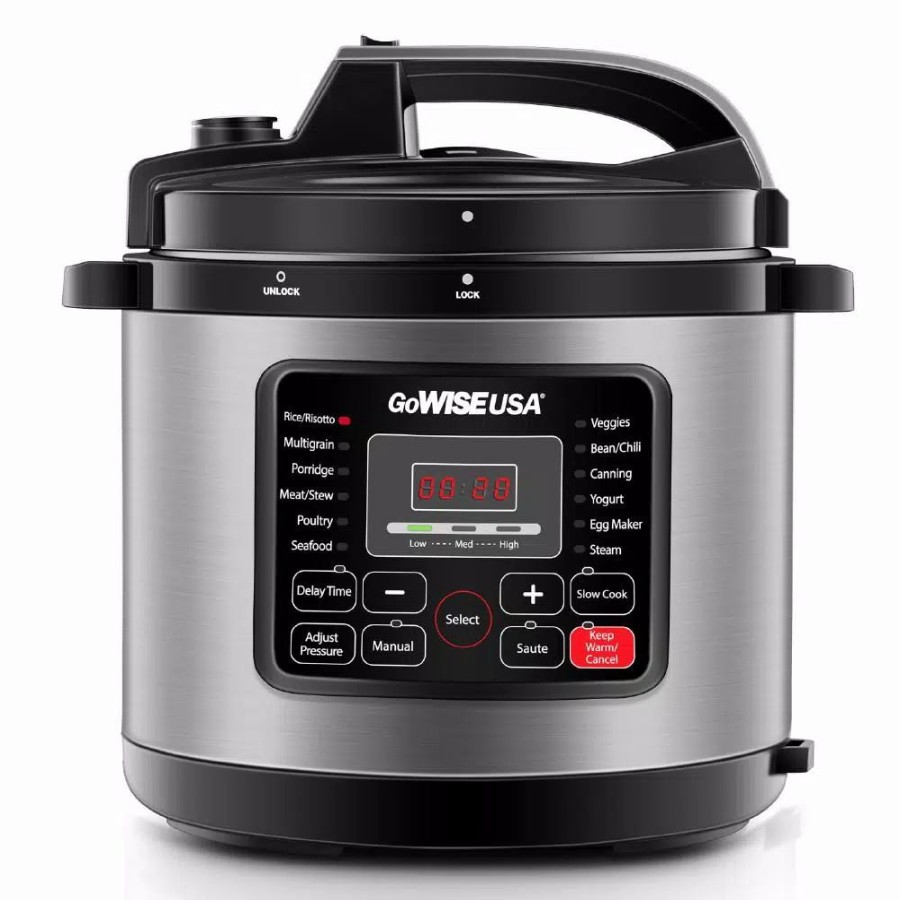 * Cookers | Cookers Gowise Usa 6 Qt. Stainless Steel Electric Pressure Cooker With Stainless Steel Pot