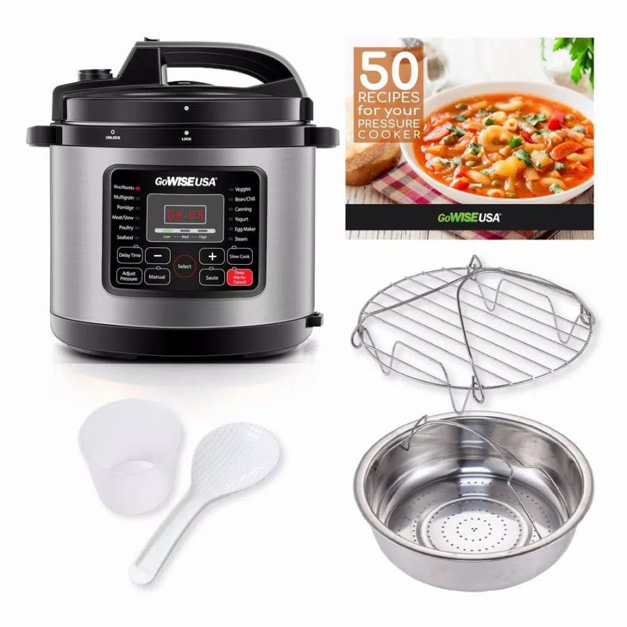 * Cookers | Cookers Gowise Usa 6 Qt. Stainless Steel Electric Pressure Cooker With Stainless Steel Pot