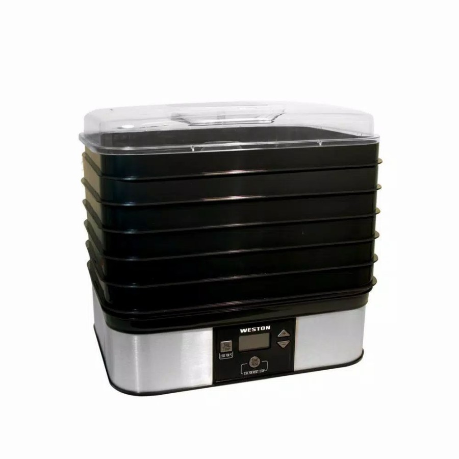 * Food Processing | Food Processing Weston 6-Tray Black Food Dehydrator With Temperature Sensor