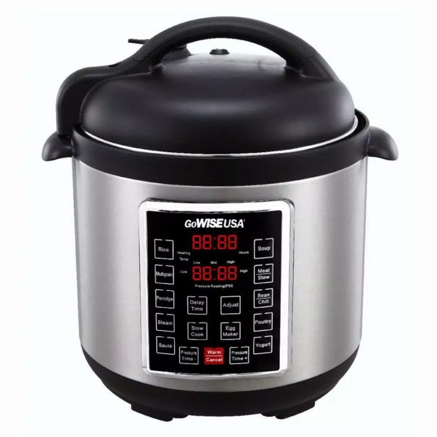 * Cookers | Cookers Gowise Usa 8 Qt. Stainless Steel Electric Pressure Cooker With Stainless Steel Pot