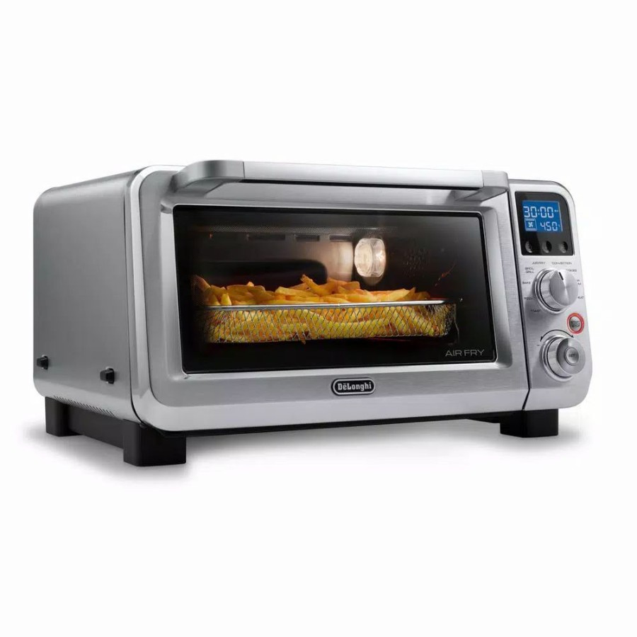 * Toasters | Toasters Delonghi Livenza 2000 W 6-Slice Stainless Steel Toaster Oven, Convection And Air Fryer