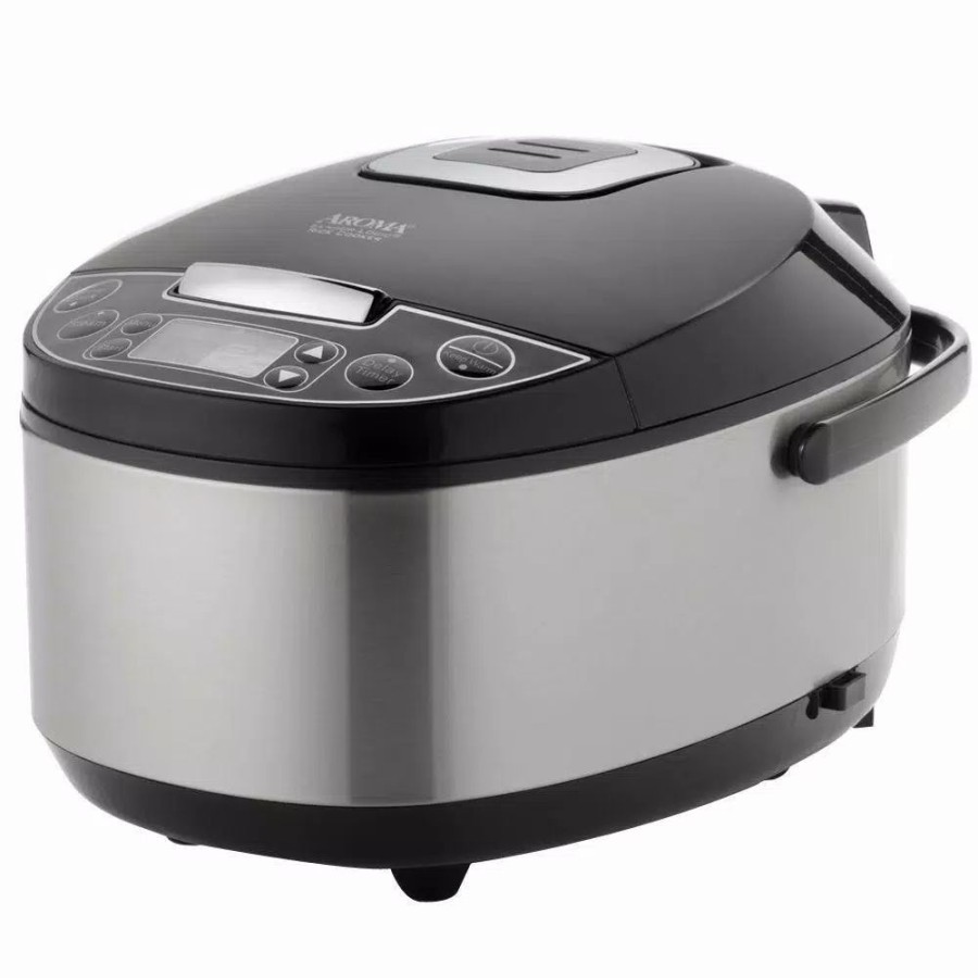 * Cookers | Cookers Aroma 12-Cup Brushed Stainless Steel Rice Cooker