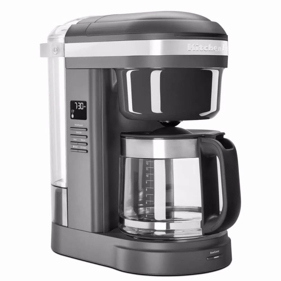 * Coffee Makers | Coffee Makers Kitchenaid 12-Cup Matte Grey Drip Coffee Maker With Spiral Showerhead