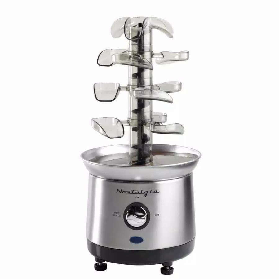 * Dessert Makers | Dessert Makers Nostalgia 3-Tier Stainless Steel Cascading Fondue Fountain