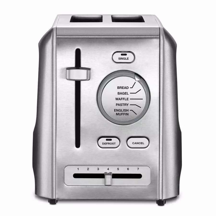 * Toasters | Toasters Cuisinart Custom Select 2-Slice Stainless Steel Toaster With Crumb Tray