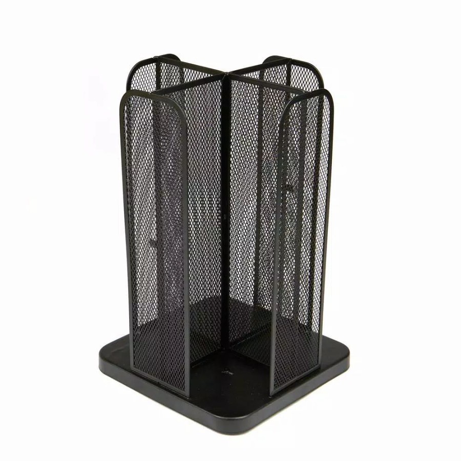 * Coffee Makers | Coffee Makers Mind Reader Cup And Lid Carousel Holder Organizer, Cup Dispenser Black Metal Mesh