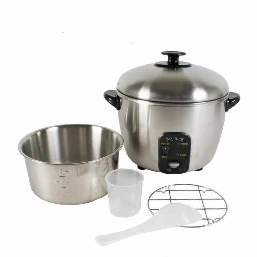 * Cookers | Cookers Spt 3-Cup Stainless Steel Rice Cooker