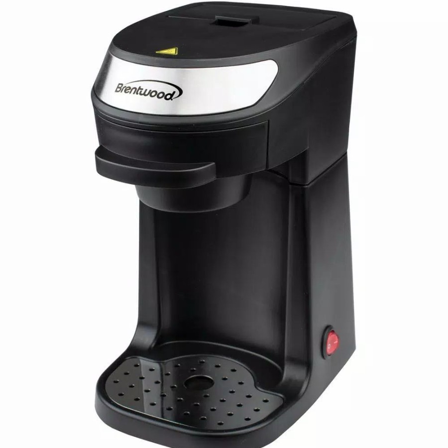 * Coffee Makers | Coffee Makers Brentwood 1-Cup Black Single-Serve Coffee Maker With Mug