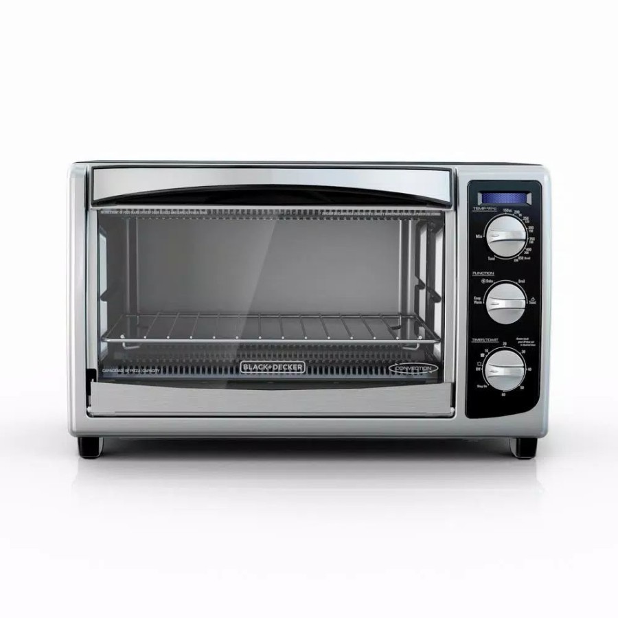 * Toasters | Toasters Black+Decker 1500 W 6-Slice Stainless Steel Toaster Oven With Built-In Timer