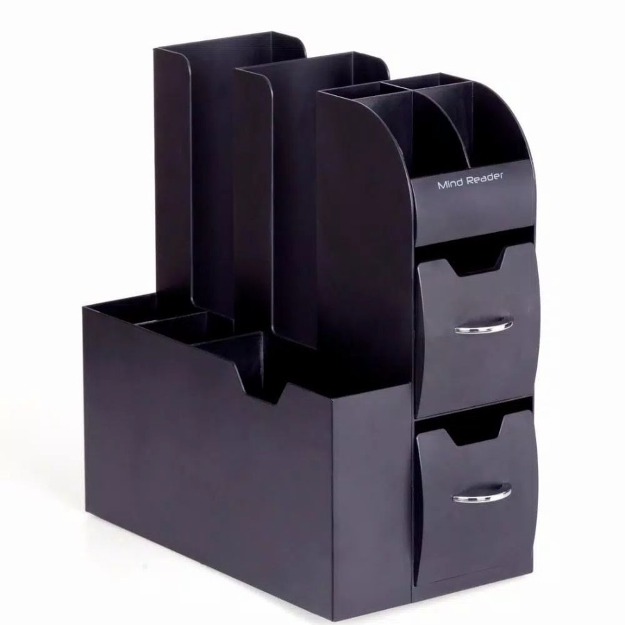 * Coffee Makers | Coffee Makers Mind Reader All In One Black K-Cup Storage Organizer And Napkin Holder