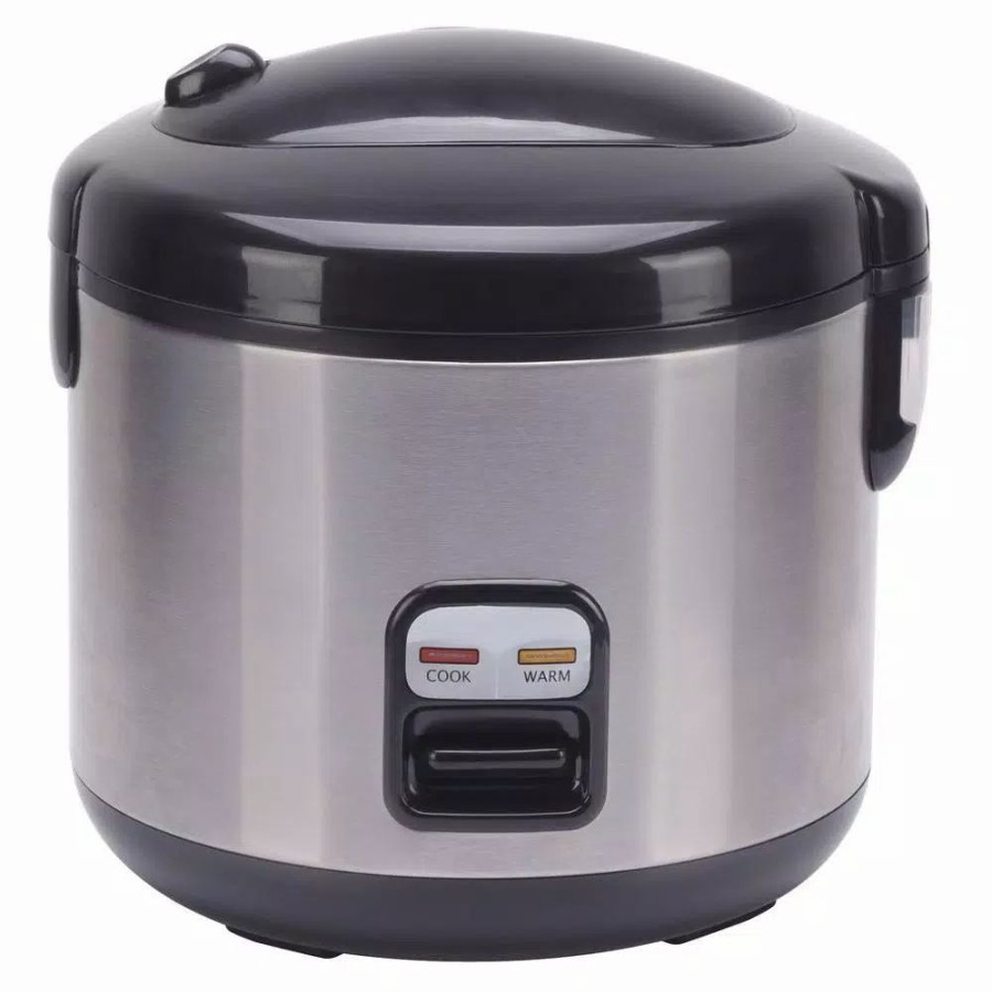 * Cookers | Cookers Spt 6-Cup Stainless Steel Rice Cooker With Cord Storage