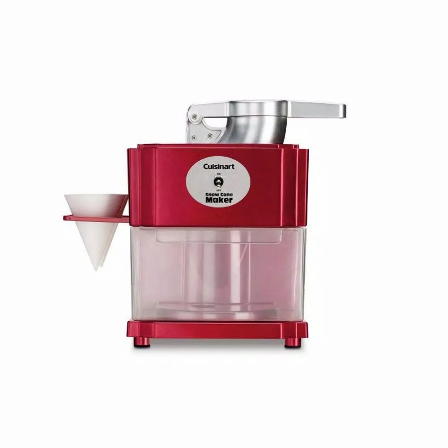 * Dessert Makers | Dessert Makers Cuisinart 20 Oz. Red Countertop Snow Cone Machine