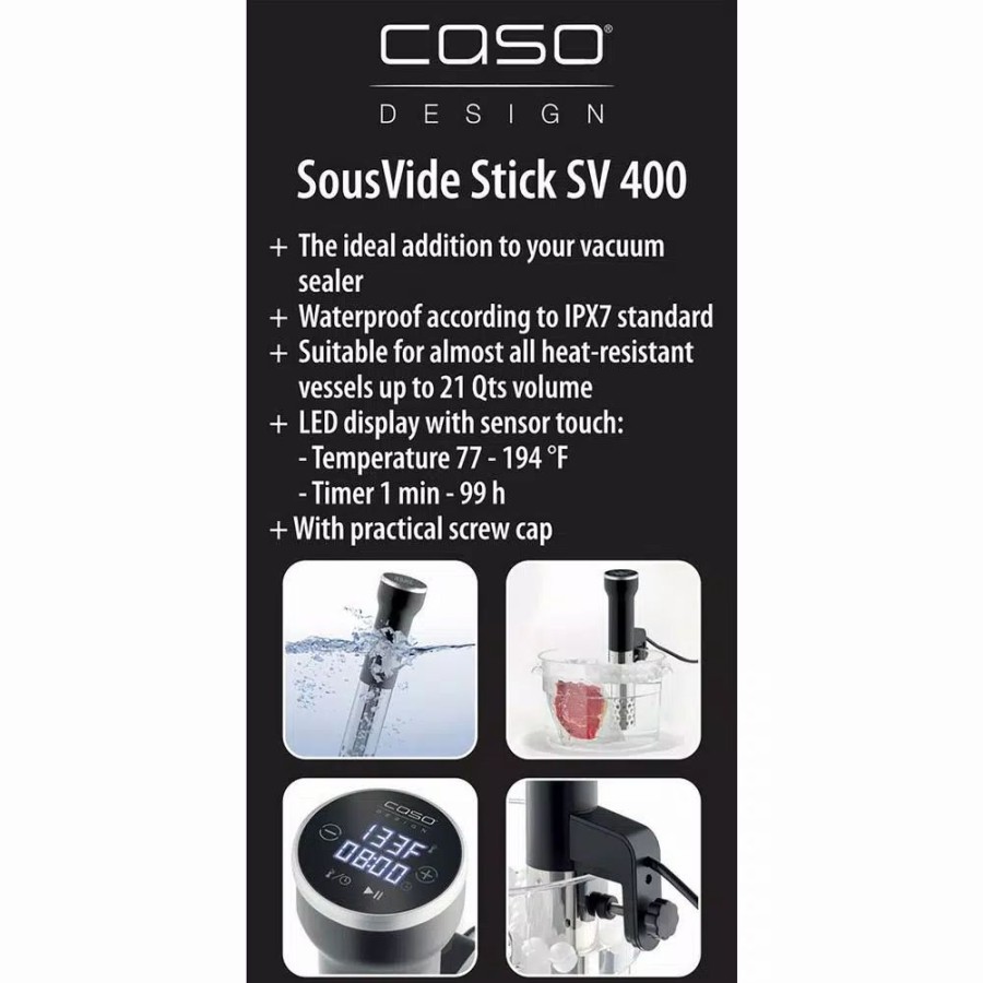 * Cookers | Cookers Caso Sous Vide Silver Stick Cooker