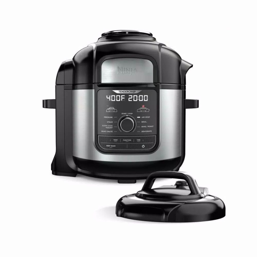 * Cookers | Cookers Ninja Foodi Deluxe 8 Qt. Black Electric Pressure Cooker And Air Fryer