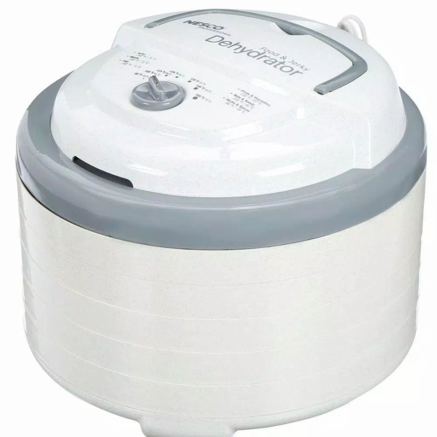 * Food Processing | Food Processing Nesco Snackmaster Pro 5-Tray White Food Dehydrator With Temperature Control