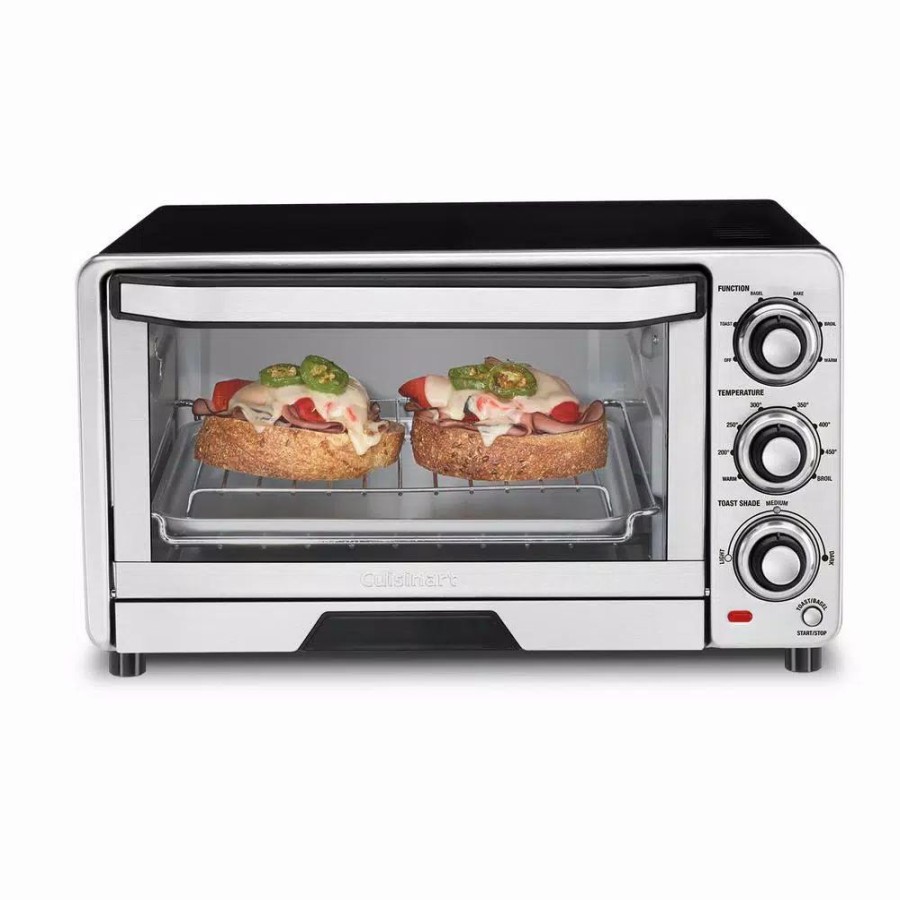 * Toasters | Toasters Cuisinart Custom Classic 1800 W 6-Slice Stainless Steel Toaster Oven With Recipe Book