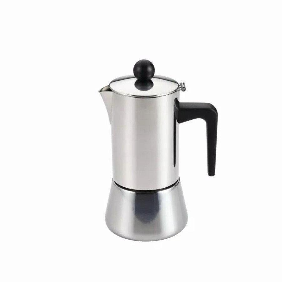 * Coffee Makers | Coffee Makers Bonjour 4-Cup Stovetop Espresso Maker In Stainless Steel