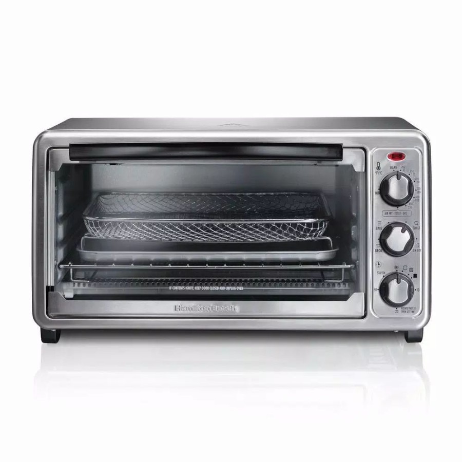 * Toasters | Toasters Hamilton Beach Sure Crisp 1440 W 6-Slice Stainless Steel Toaster Oven With Air Fry