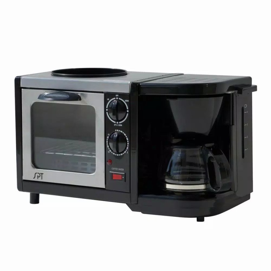 * Toasters | Toasters Spt Breakfast Center 1450 W 2-Slice Black Toaster Oven