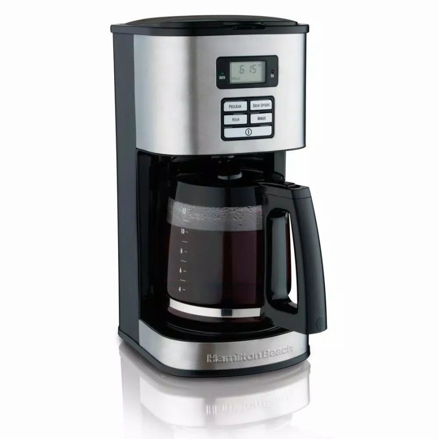 * Coffee Makers | Coffee Makers Hamilton Beach 12-Cup Black Programmable Coffee Maker With Automatic Shut-Off