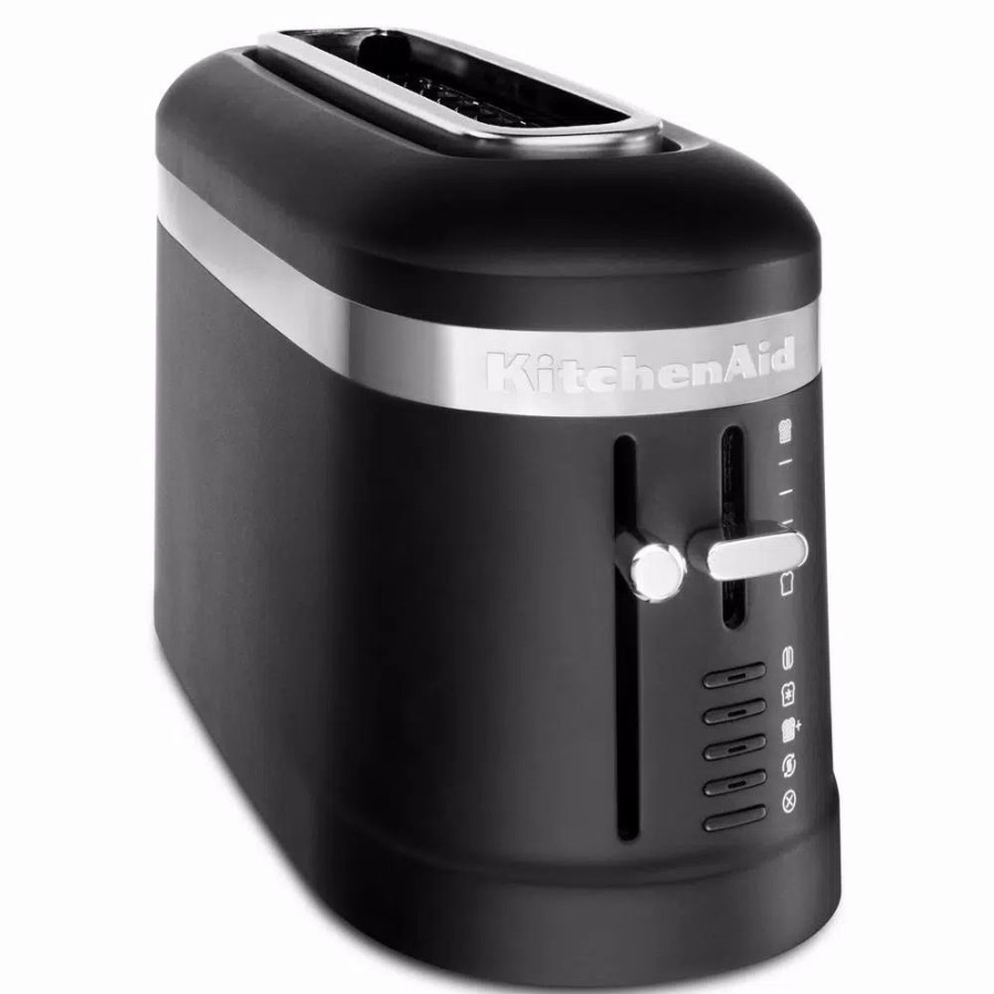 * Toasters | Toasters Kitchenaid 2-Slice Matte Black Long Slot Toaster With High-Lift Lever