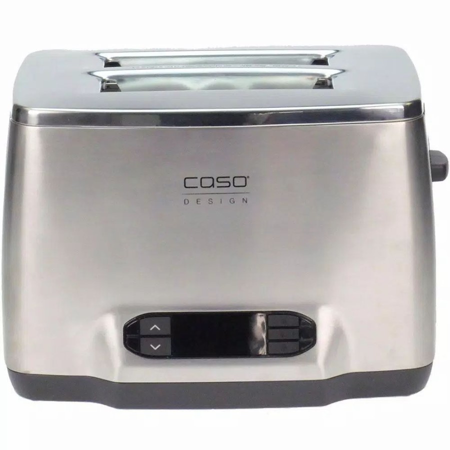 * Toasters | Toasters Caso Inox 2-Slice Stainless Steel Wide Slot Toaster With Automatic Shut-Off