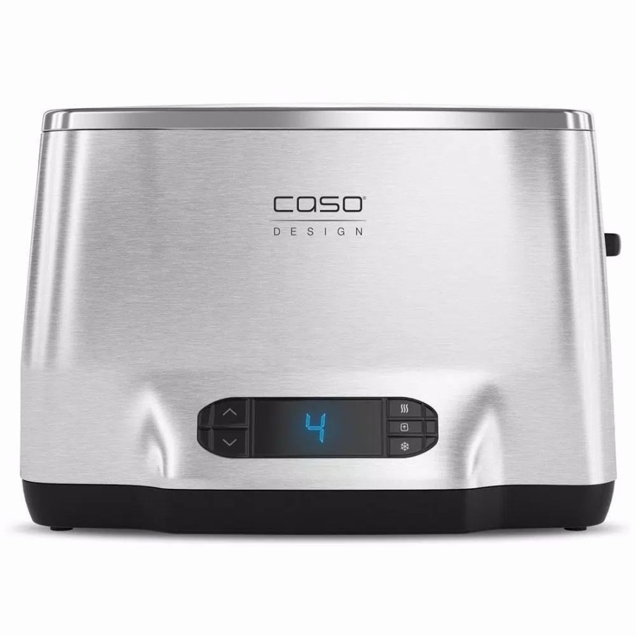 * Toasters | Toasters Caso Inox 2-Slice Stainless Steel Wide Slot Toaster With Automatic Shut-Off