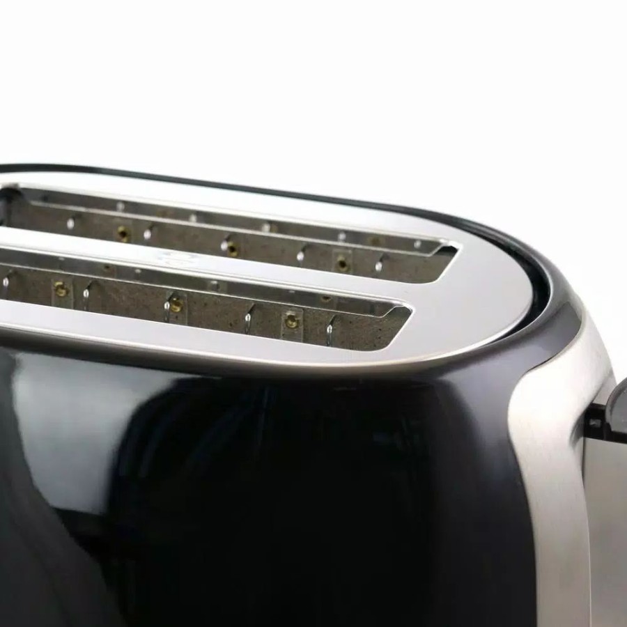 * Toasters | Toasters Better Chef 2-Slice Black Wide Slot Toaster With Cool-Touch Exterior