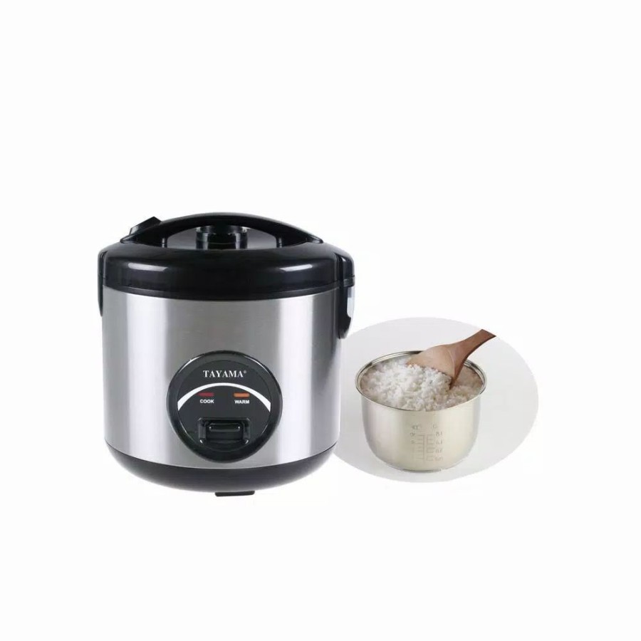 * Cookers | Cookers Tayama 10-Cups Stainless Steel Rice Cooker And Food Steamer